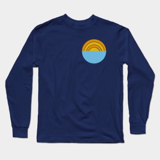 Retro Sunset Graphic Shirt Long Sleeve T-Shirt